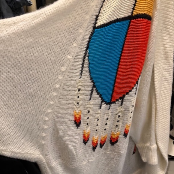 WildFox White label long beige sweater SMALL - Picture 4 of 5